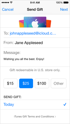 how to send gift messages instagram