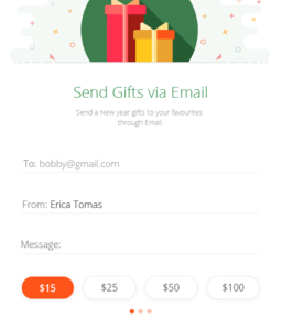 send a gift by email