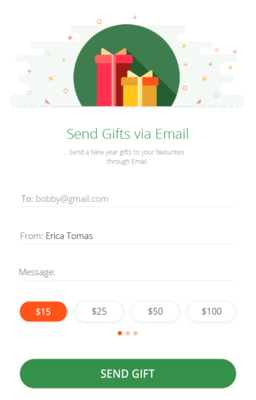 send a gift by email