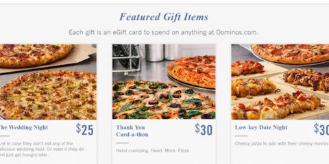 send a dominos gift card
