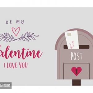 valentine day greeting card