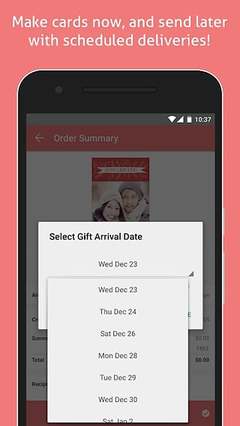 send gift on scheduled date